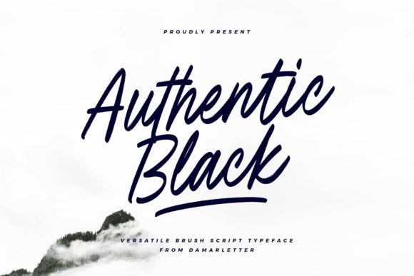 Authentic Black Typeface for Bold Branding