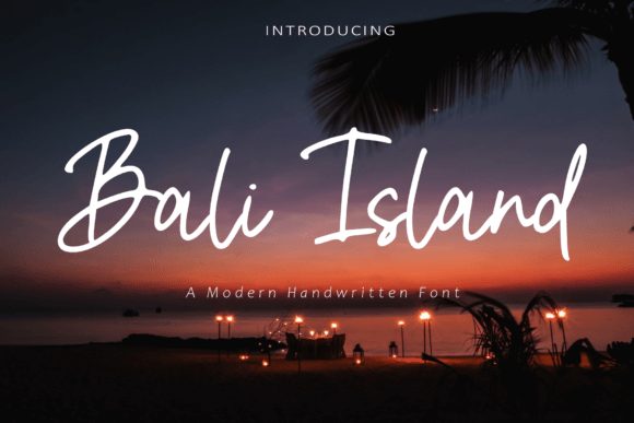 Bali Island: A Stylish Handwritten Script Font for Makers