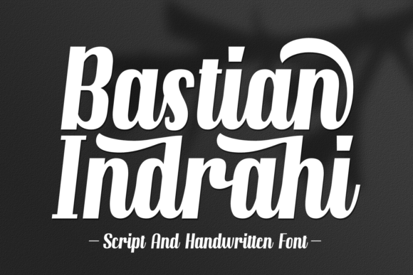 Bastian Indrahi: A Script Handwritten Font for Editorial Design