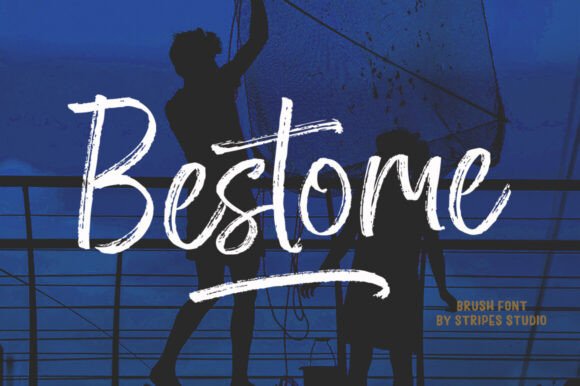Bestome Brush Typeface for Editorial Design