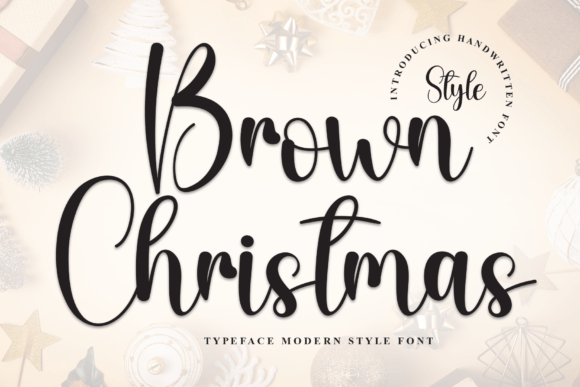 Brown Christmas: A Handwritten Font for Elegant Branding