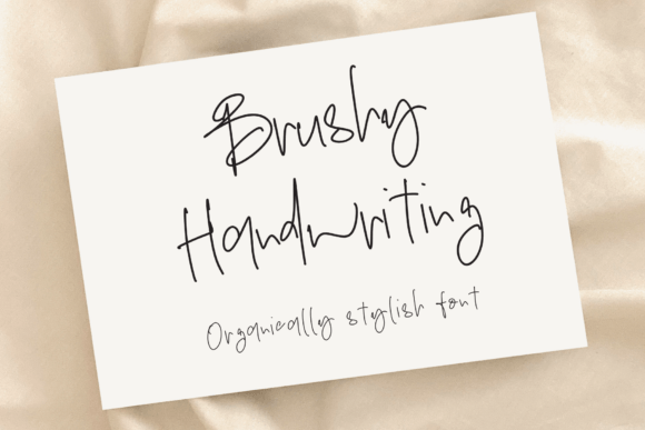 Brushy Handwriting Font for Crafters