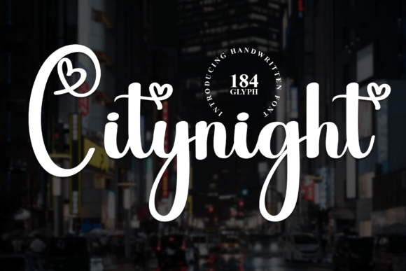 Citynight Font: Elevate Your Brand Identity