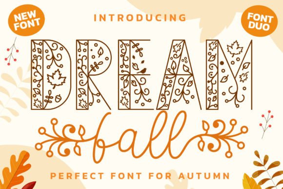 Dream Fall Duo: Elegant Script Handwritten Fonts for Web
