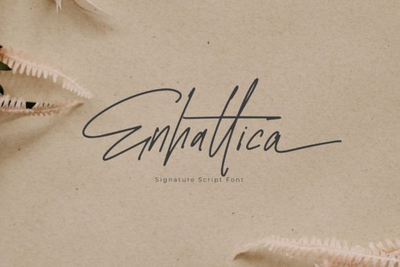 Enhattica Typeface for Editorial Design