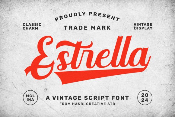 Estrella: A Vintage Script Font for Elegant Branding