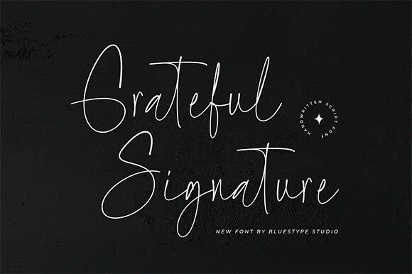Grateful Signature Font for Elegant Branding