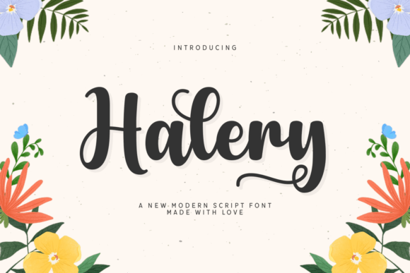 Halery: The Modern Script Font for Bold Branding