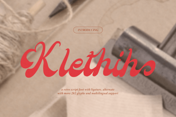 Klethih: A Retro Script Font for Branding
