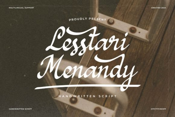 Lesstari Menandy Font for Elegant Branding