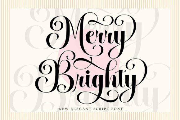Merry Brighty: A Feminine Script for Elegant Design