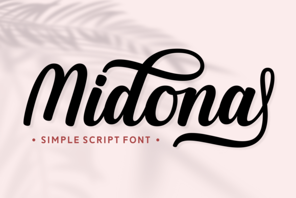 Midona: The Elegant Script Font for Makers