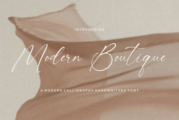 Modern Boutique Font for Elegant Handmade Branding