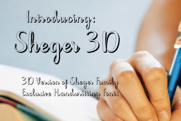 Sheger 3d Font for Modern Web Design