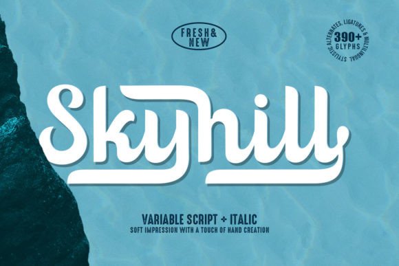 Skyhill Script Font for Makers and Sellers