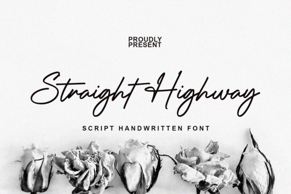 Straight Higway: A Refined Script Typeface for Editorial Design